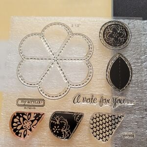My Acrylix Black and Silver Home Design Stamps